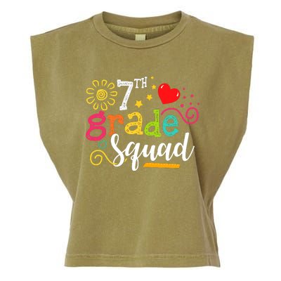 7th Grade Squad Student Teacher Gift Back To School Garment-Dyed Women's Muscle Tee