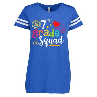 7th Grade Squad Student Teacher Gift Back To School Enza Ladies Jersey Football T-Shirt