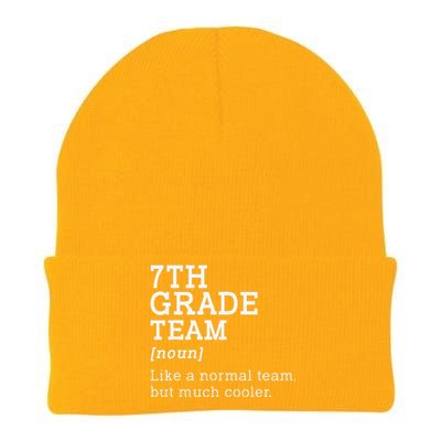 7th Grade Team Back To School Teacher Seventh Grade Team Knit Cap Winter Beanie