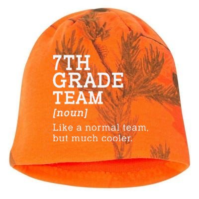 7th Grade Team Back To School Teacher Seventh Grade Team Kati - Camo Knit Beanie