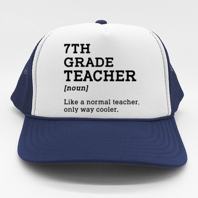 7th Grade Teacher Back To School Idea For Seventh Grade Teacher Gift Trucker Hat