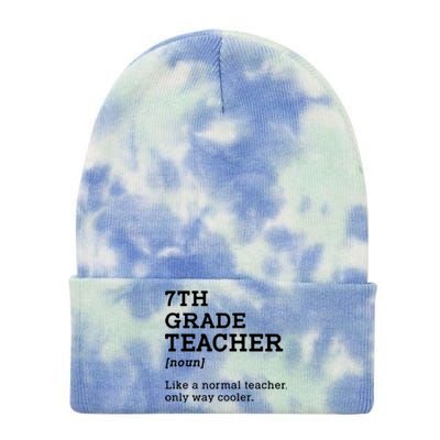 7th Grade Teacher Back To School Idea For Seventh Grade Teacher Gift Tie Dye 12in Knit Beanie