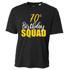 70th Happy Birthday Squad Party Bday Family Group Reunion Cooling Performance Crew T-Shirt