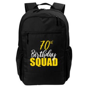 70th Happy Birthday Squad Party Bday Family Group Reunion Daily Commute Backpack