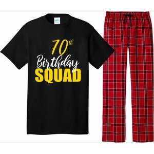 70th Happy Birthday Squad Party Bday Family Group Reunion Pajama Set