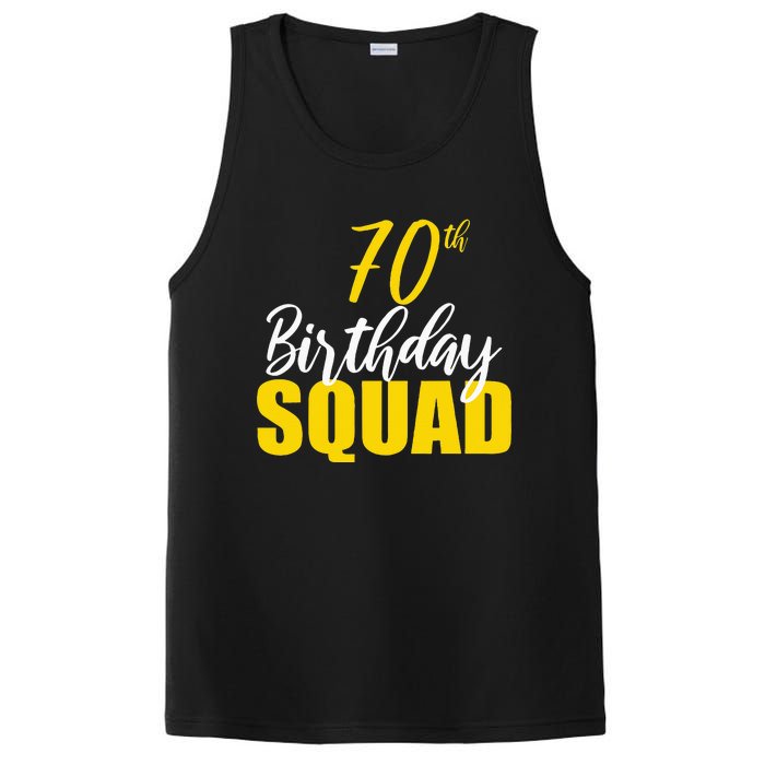 70th Happy Birthday Squad Party Bday Family Group Reunion PosiCharge Competitor Tank