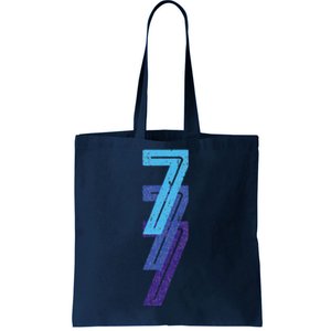 7 Lucky Number 7th Year Birthday Age Sports Team Tote Bag