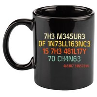 7H3 M345UR3 0F 1N73LL163NC3 15 7H3 481L17Y 70 CH4N63 11oz C Handle Ceramic Mug