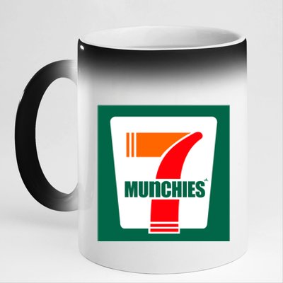 7 Munchies 11oz Black Color Changing Mug