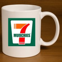 7 Munchies 11oz C Handle Ceramic Mug