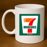 7 Munchies 11oz C Handle Ceramic Mug
