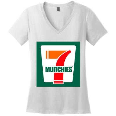 7 Munchies Women's V-Neck T-Shirt