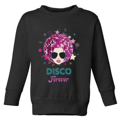 70s Music Disco Forever Costume Toddler Sweatshirt