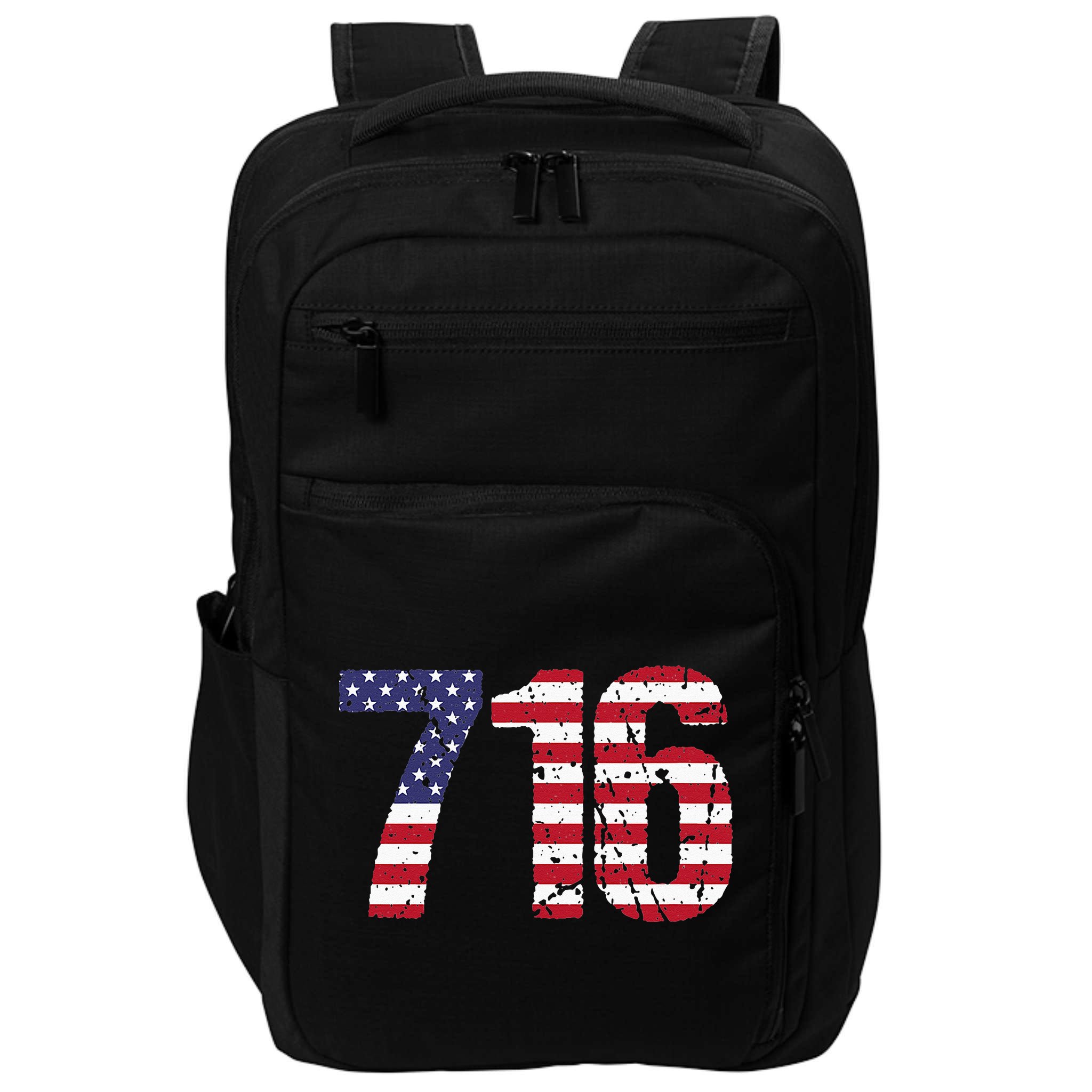716 New York Area Code Impact Tech Backpack