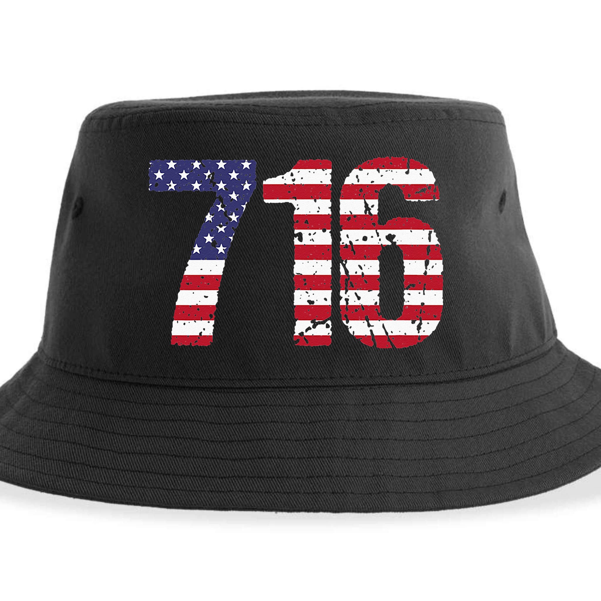 716 New York Area Code Sustainable Bucket Hat