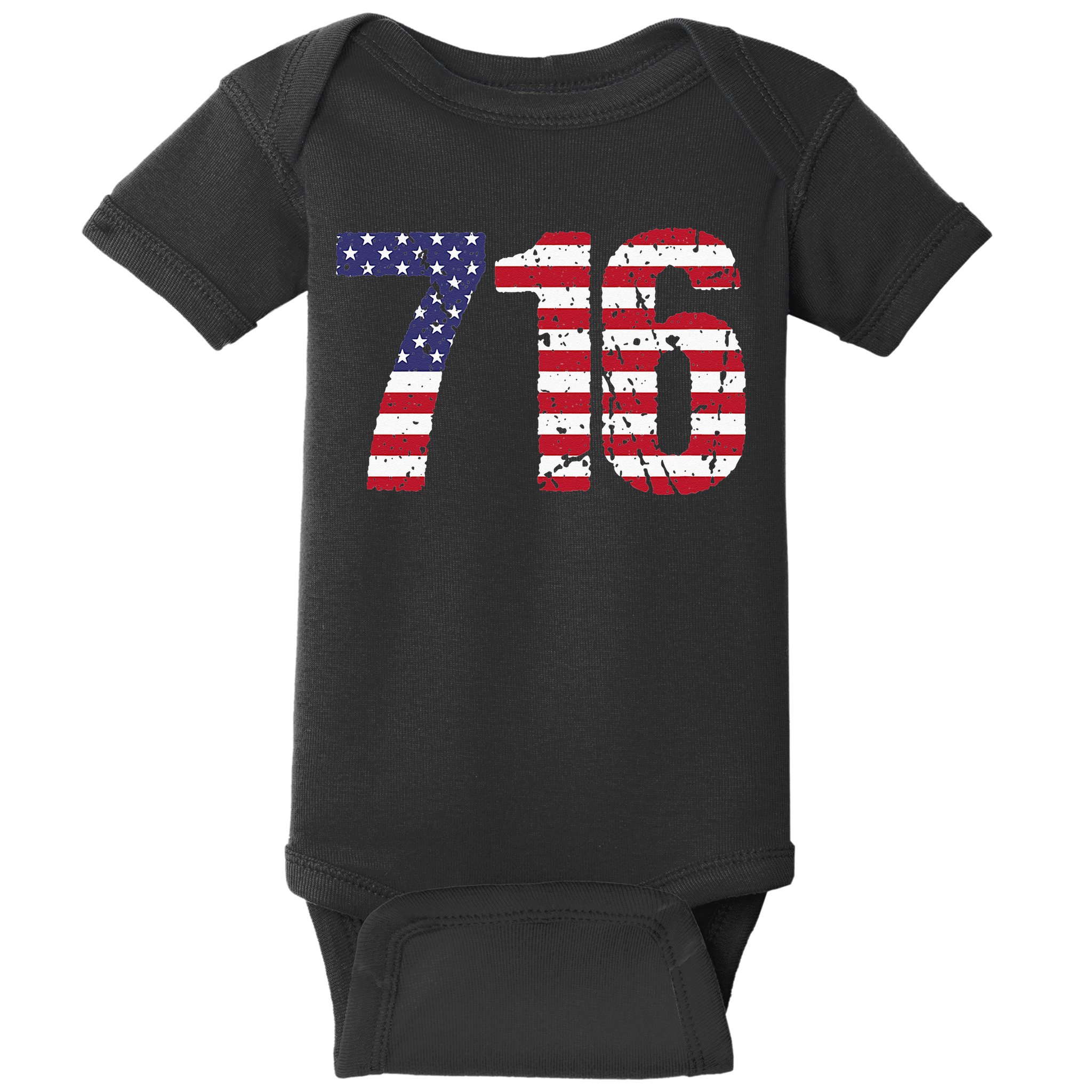 716 New York Area Code Baby Bodysuit