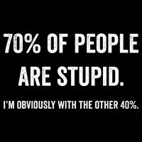 70% Of People Are Stupid IM With Obviously The Other 40% Wool Snapback Cap