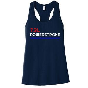 7.3l Powerstroke Women's Racerback Tank