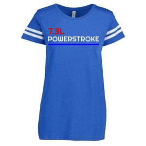 7.3l Powerstroke Enza Ladies Jersey Football T-Shirt