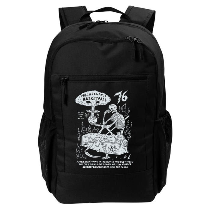 76 Philadelphia Basketball After Everything In Their Path Was Destroyed Backpack