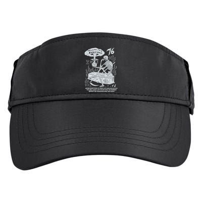 76 Philadelphia Basketball After Everything In Their Path Was Destroyed Adult Drive Performance Visor