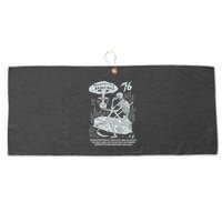 76 Philadelphia Basketball After Everything In Their Path Was Destroyed Large Microfiber Waffle Golf Towel
