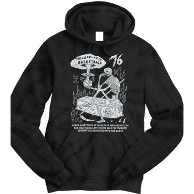 76 Philadelphia Basketball After Everything In Their Path Was Destroyed Tie Dye Hoodie