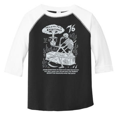76 Philadelphia Basketball After Everything In Their Path Was Destroyed Toddler Fine Jersey T-Shirt