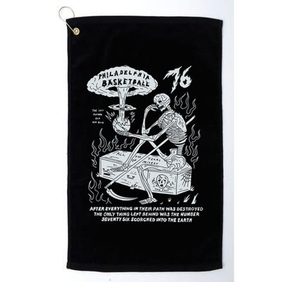 76 Philadelphia Basketball After Everything In Their Path Was Destroyed Golf Towel