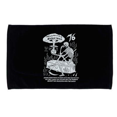 76 Philadelphia Basketball After Everything In Their Path Was Destroyed Microfiber Hand Towel