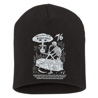 76 Philadelphia Basketball After Everything In Their Path Was Destroyed Short Acrylic Beanie