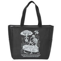 76 Philadelphia Basketball After Everything In Their Path Was Destroyed Zip Tote Bag