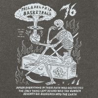76 Philadelphia Basketball After Everything In Their Path Was Destroyed Cotton Canvas Backpack