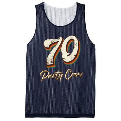 70 Party Crew 70th Birthday Mesh Reversible Basketball Jersey Tank