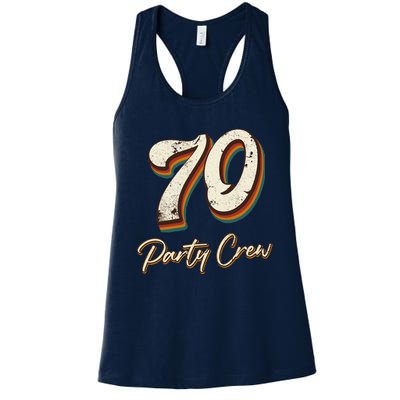 70 Party Crew 70th Birthday Women's Racerback Tank