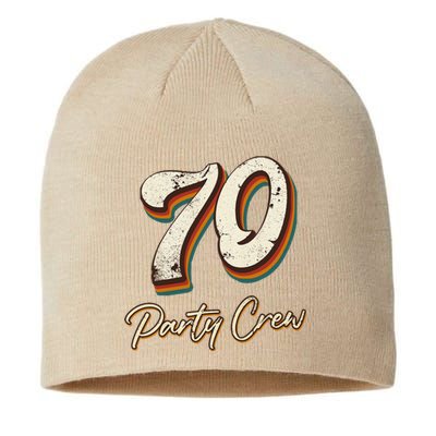 70 Party Crew 70th Birthday Sustainable Beanie