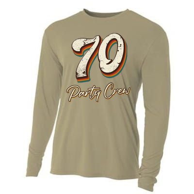 70 Party Crew 70th Birthday Cooling Performance Long Sleeve Crew