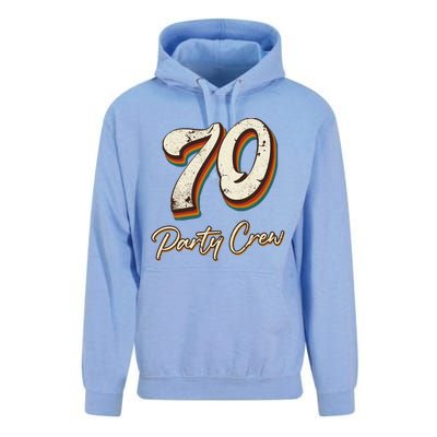 70 Party Crew 70th Birthday Unisex Surf Hoodie