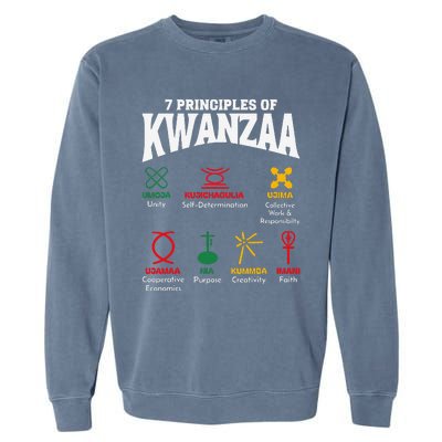 7 Principles Of Kwanzaa African American Pride Garment-Dyed Sweatshirt