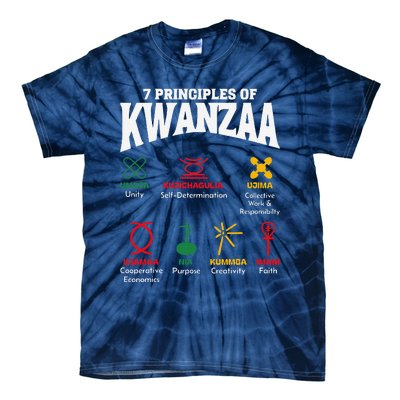 7 Principles Of Kwanzaa African American Pride Tie-Dye T-Shirt