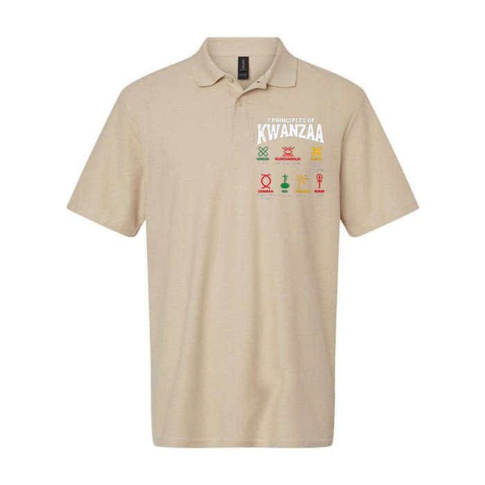 7 Principles Of Kwanzaa African American Pride Softstyle Adult Sport Polo