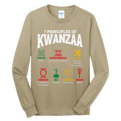 7 Principles Of Kwanzaa African American Pride Tall Long Sleeve T-Shirt