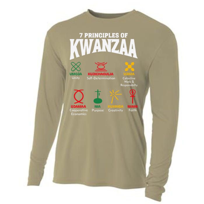 7 Principles Of Kwanzaa African American Pride Cooling Performance Long Sleeve Crew