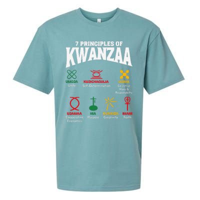 7 Principles Of Kwanzaa African American Pride Sueded Cloud Jersey T-Shirt