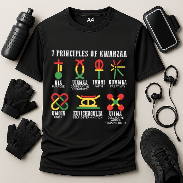 7 Principles Of Kwanzaa Jewish Happy Kwanzaa Cooling Performance Crew T-Shirt