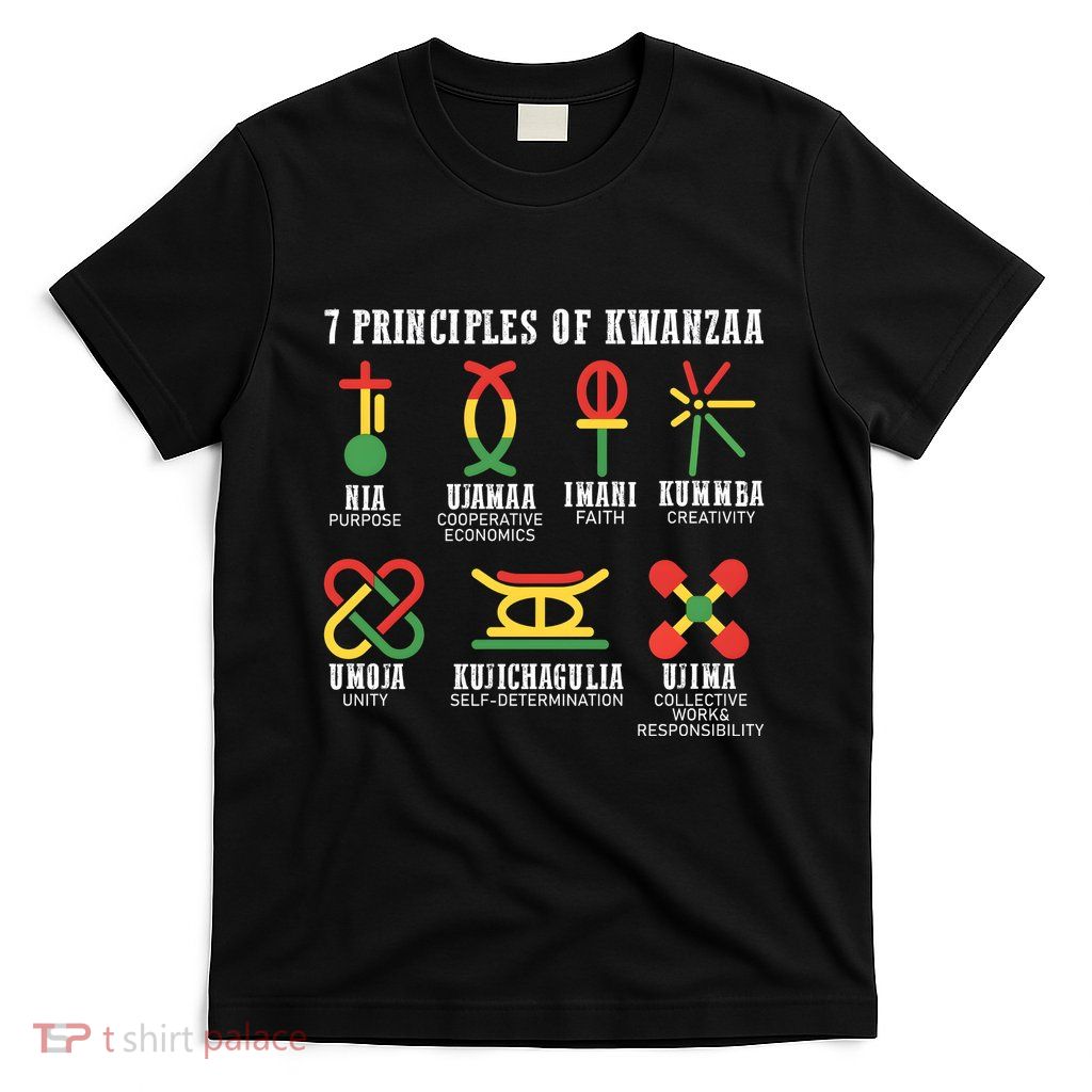 7 Principles Of Kwanzaa Jewish Happy Kwanzaa T-Shirt