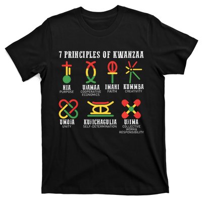 7 Principles Of Kwanzaa Jewish Happy Kwanzaa T-Shirt