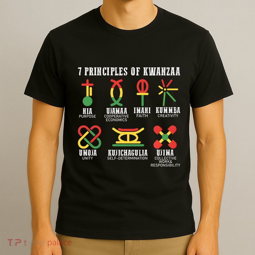 7 Principles Of Kwanzaa Jewish Happy Kwanzaa T-Shirt