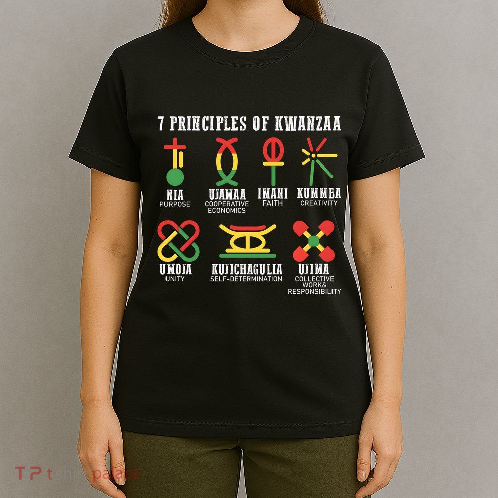 7 Principles Of Kwanzaa Jewish Happy Kwanzaa T-Shirt