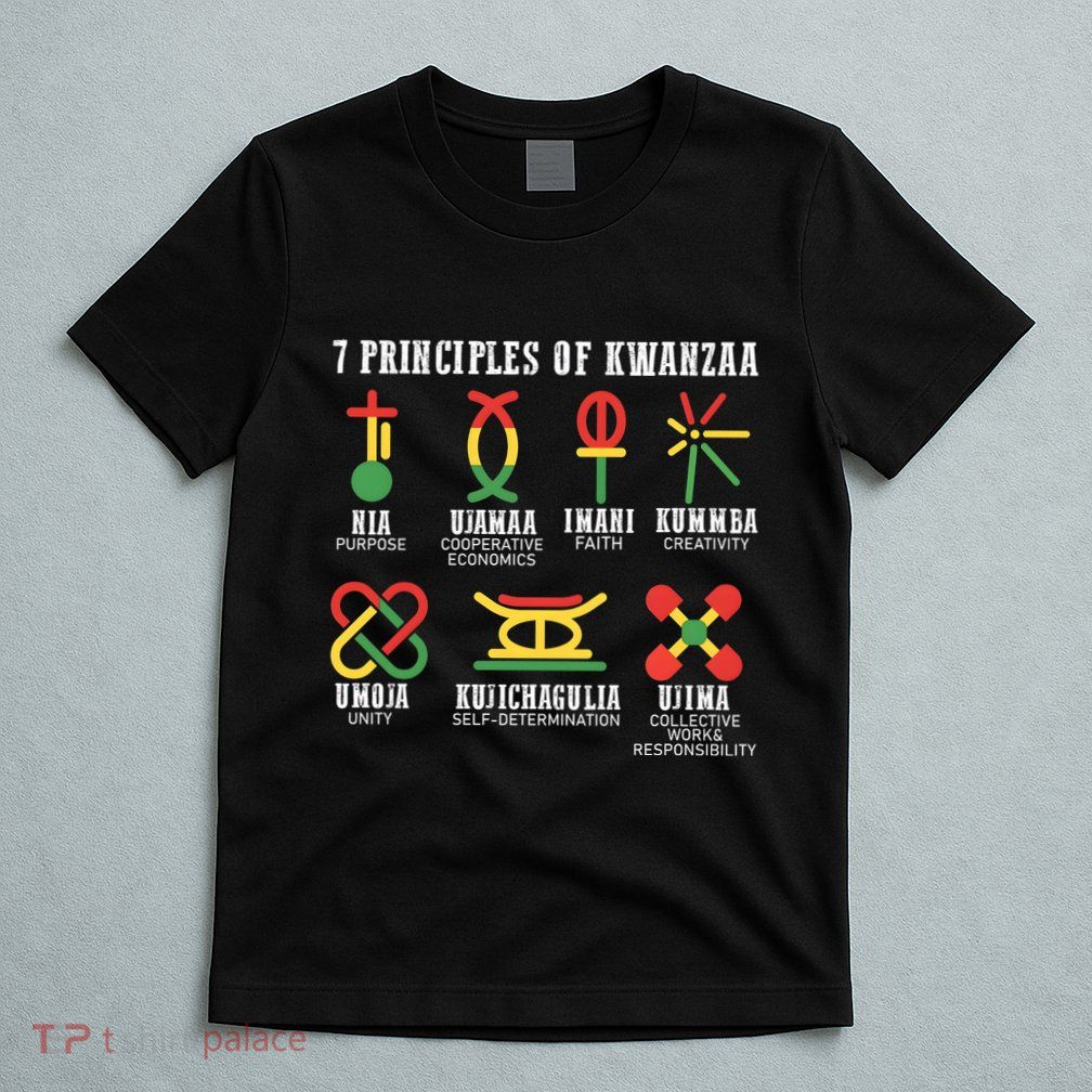 7 Principles Of Kwanzaa Jewish Happy Kwanzaa T-Shirt